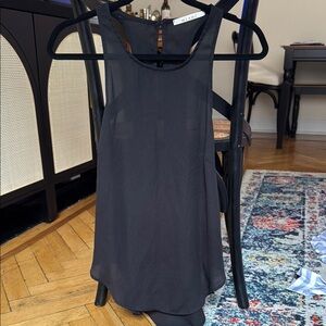 Black Sheer Sleeveless Top